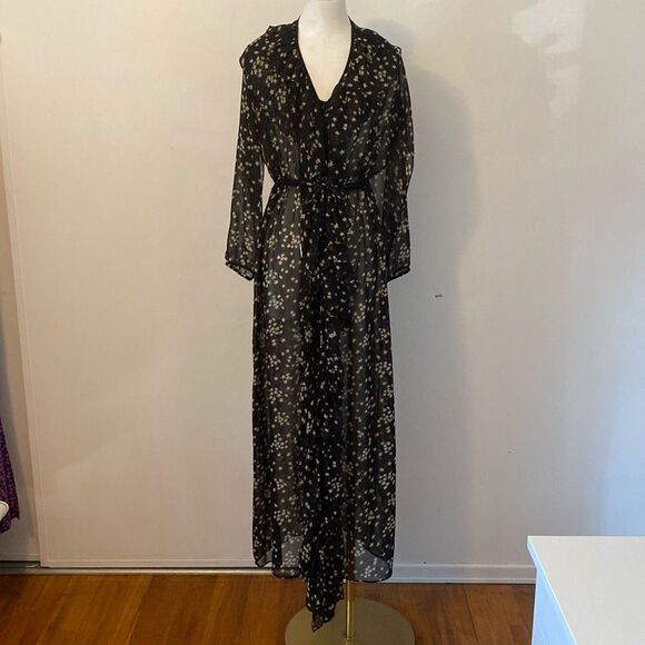 Sorella Couture Black Starprint Swim Cover One Size - Picture 2 of 13